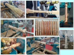 Hohe effizienz CNC holz drehmaschine maschine mit <span class=keywords><strong>auto</strong></span> laden und entladen