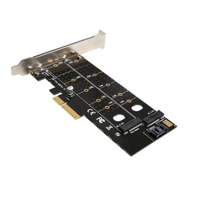 อะแดปเตอร์ PCIE SSD NVME/ M.2 (NGFF),อะแดปเตอร์ SATA SSD M2เป็น SATA III M2เป็น SATA PCI-E Card B Key + M - Product Image 4