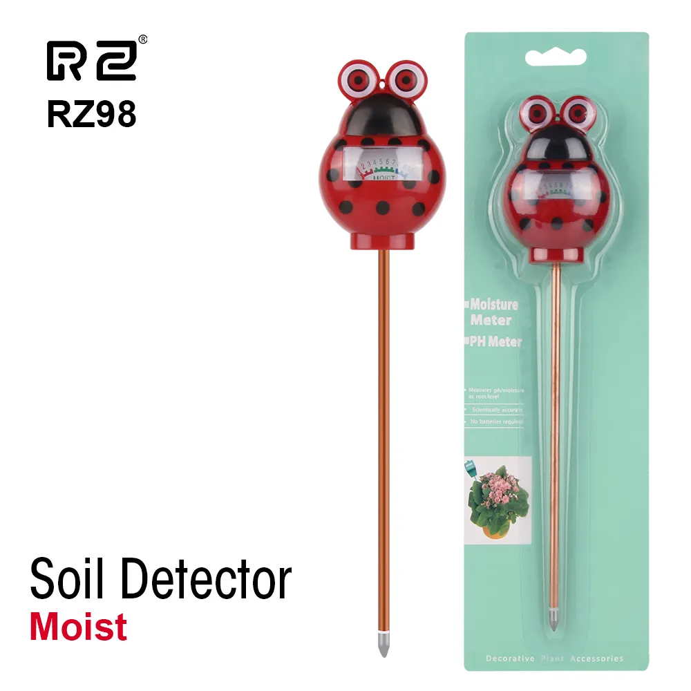 Soil Moisture Meter Tester Probe Sensor (Green) 1-10 (1-3 Dry, 4-7 Normal, 8-10 Wet) Indoor Outdoor Gardening Plants Growth