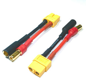 <span class=keywords><strong>XT60</strong></span> RC适配器插孔至2公y-y电缆并联LiPo，用于电子电池适配器连接器