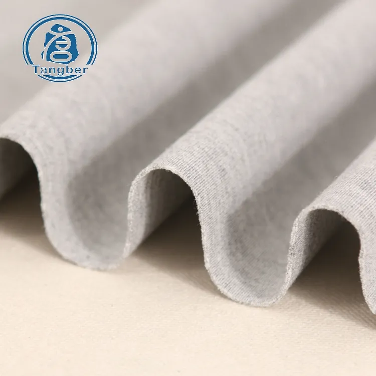 Tessuto Spandex in Nylon Rayon di cotone grigio melange tinto filo di buona fabbrica