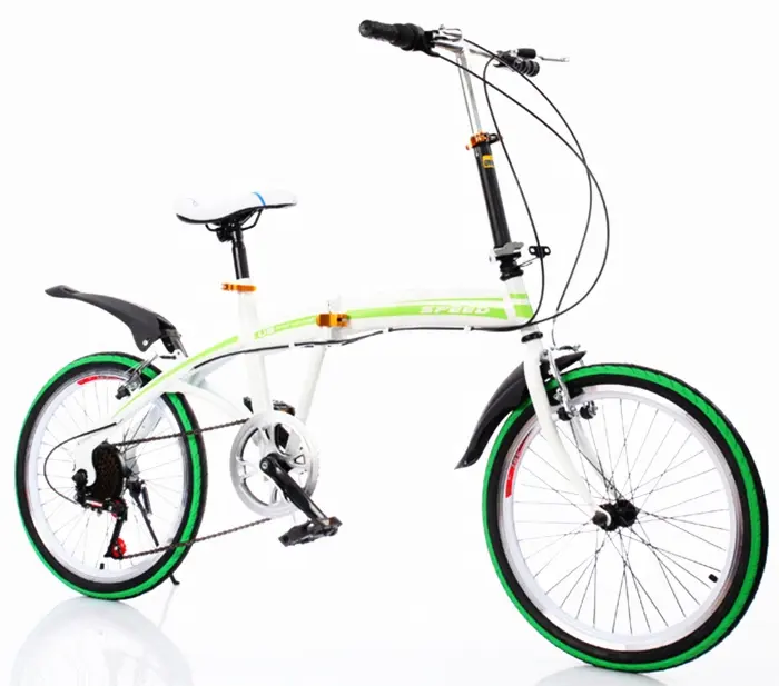 Mini bicicleta plegable cooper de 18 pulgadas con neumático colorido, suministro directo de fábrica