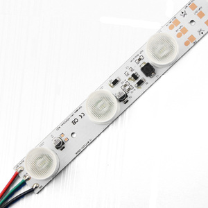 โฆษณา DC24V DC12V 13วัตต์กล่องไฟ Dimmable Aluminunium PCB นำโมดูลที่มีเลนส์สำหรับสว่างจอแสดงผลคู่