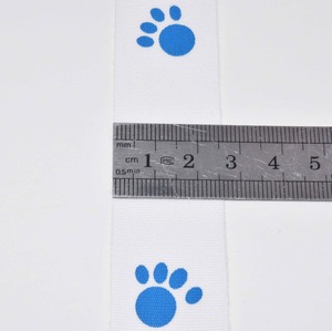 2.6厘米宽度品牌名称棉印花丝带 - Product Image 3
