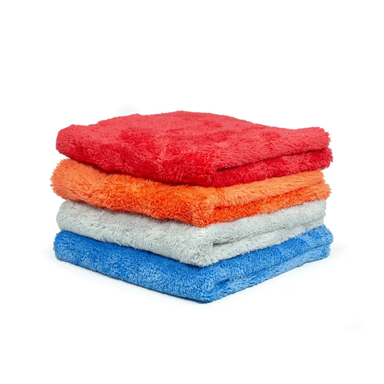 Premium Microfiber Handdoeken Auto Drogen Wassen Detaillering Met Pluche Edgeless Microfiber Doek