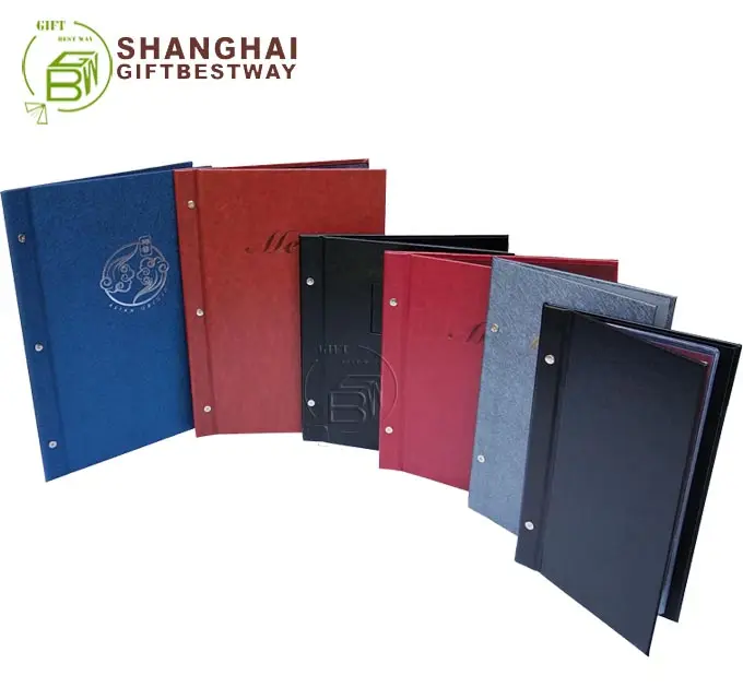 High quality new style menu cover cheap with different sizes and low MOQ