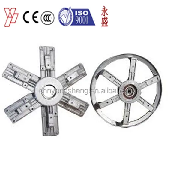 Yongsheng serie centrifuga ventola di scarico/push pull ventilatore estrattore/ventilatore parti/belty puleggia, mozzo e cuscinetto, warshall e noci