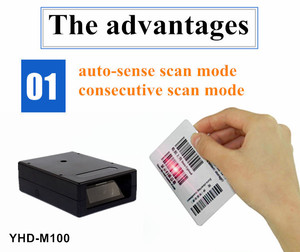 Small <strong>Fixed</strong> Barcode <strong>Scanner</strong> Module Engine Laser <strong>Bar</strong> <strong>Code</strong> Reader Module for Kiosk Equipment Vending Machine RS232 USB Interface - Product Image 2