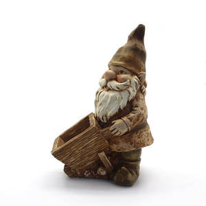 卡通人物花园矮人雕像定制树脂装饰品太阳能花园侏儒雕像 - Product Image 6