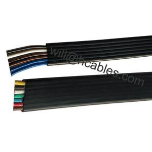 PVC 7X0.75/0.5/1.0平方毫米柔性扁平带状电线电力电缆 - Product Image 2