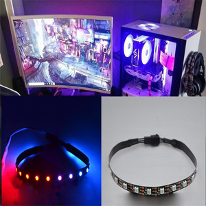 Indirizzabile RGB HA CONDOTTO LA Striscia, Sincronizzato Controllo tramite 5 v ADD-RGB Intestazione sulla Scheda Madre, SINCRONIZZAZIONE con Altri 5 v Dispositivi ADD-RGB - Product Image 2