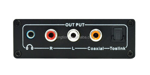 DAC <strong>Digital</strong> to <strong>Analog</strong> Audio <strong>Converter</strong> Box Adapter Volume Control 192Hz SPDIF Optical DTS AC-3 PCM Audio Decoder