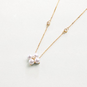 Toptan için doğal tatlı su incisi ile katı altın 18k Dainty kolye takı - Product Image 1