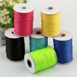 Cuerda encerada de poliéster 1,5 de 100% mm de alta calidad, cordón impermeable colorido para pulsera, zapatos, bolsas, prendas, Textiles para el hogar, uso - Product Image 6