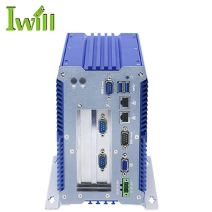 電源入力9V〜36VファンレスデュアルLANミニコンピューターIntelCele-ron3867U組み込み産業用PC、自動販売機用2 PCI付き - Product Image 1