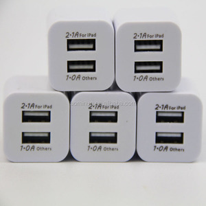 Colorful Dual USB Port US/EU Model 3A 5V Travel Wall Mobile Charger W/Sviwal Plug Designed for <strong>Apple</strong> and Android Devices - Product Image 4