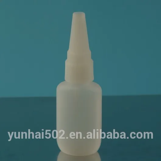 25ml Cyanoacrylate packing Dropper bottle, empty HDPE plastic bottles for super glue