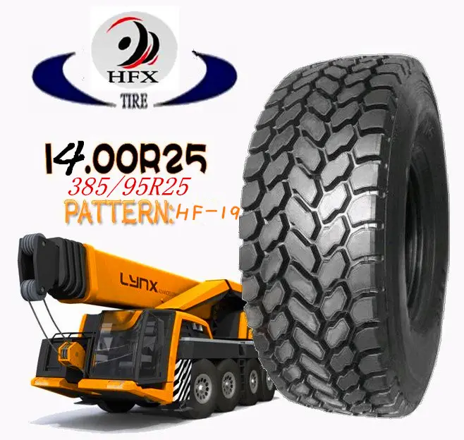 고품질 크레인 타이어 385/95R25 445/95R25 방사형 OTR 타이어