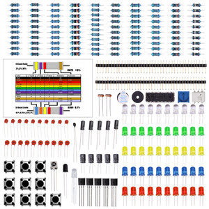 Arduino DIYキットと互換性のある精密ポテンショメータ、ブザー、コンデンサを備えた電子部品ベーシックスターターキット - Product Image 1