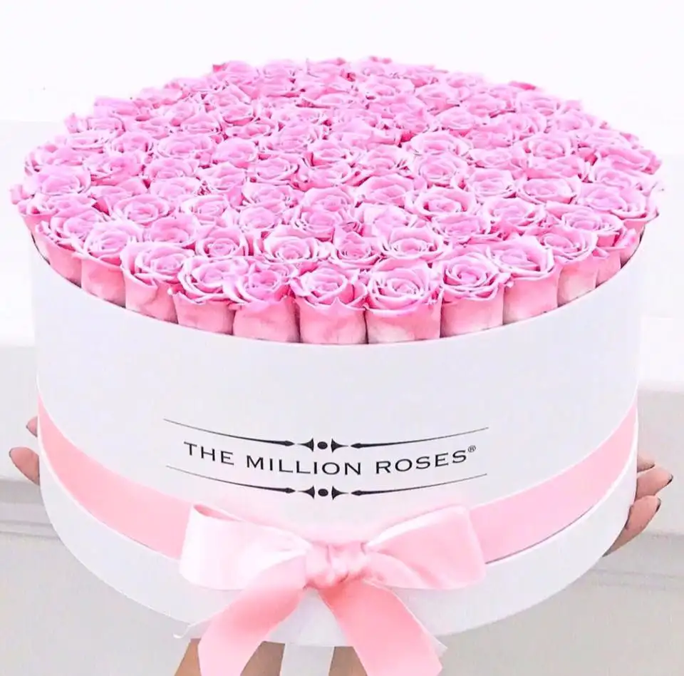 Ecuador y rosas frescas de larga duración de gama alta Capullos de rosa flor caja de regalo