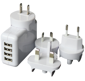 HHT-4U Cube Universal Travel <strong>Plug</strong> with EU/<strong>UK</strong>/AUS/US High Quality Wall AC Charger with 4 Usb Ports for Phone Computer