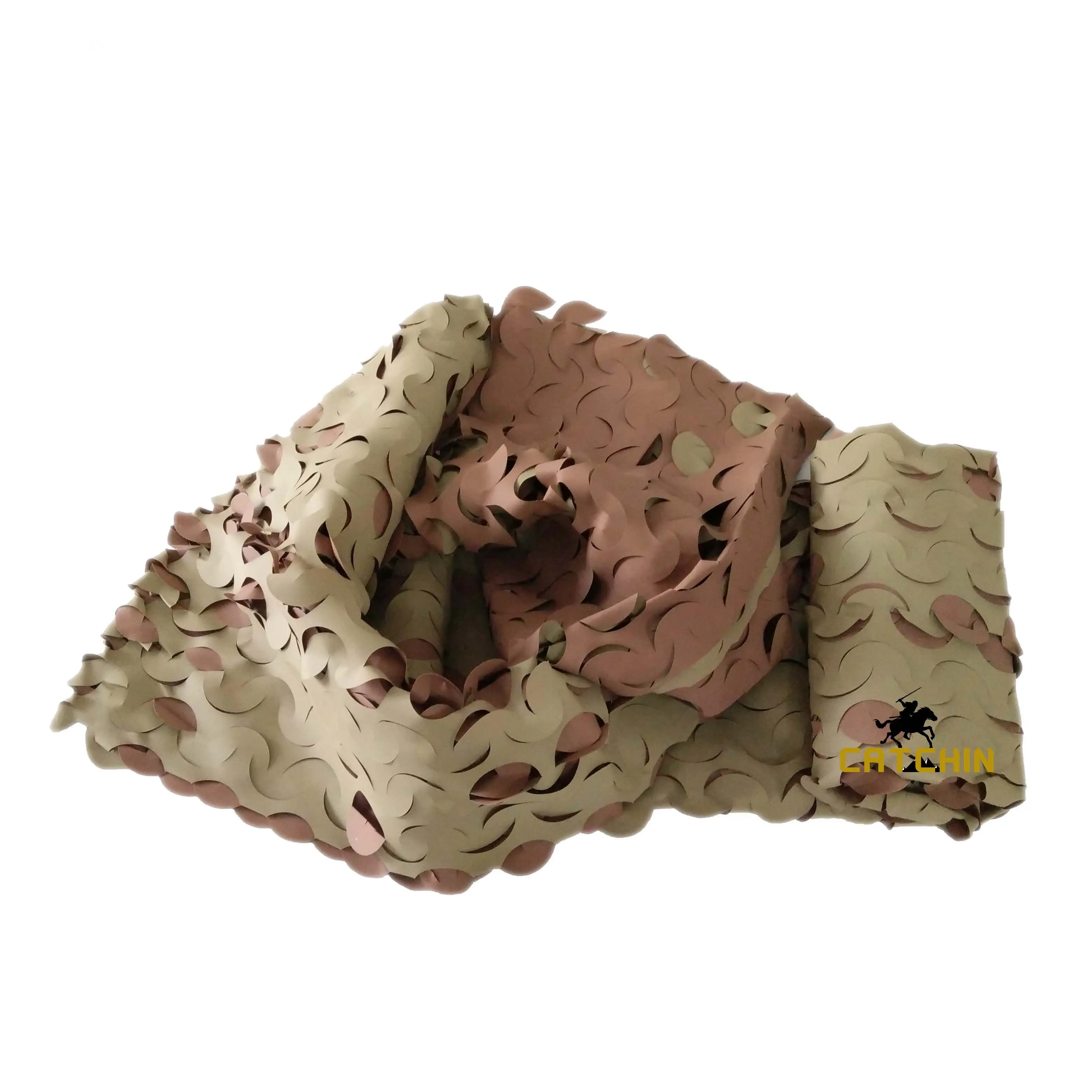 Filet de camouflage marron et sable filet de camouflage réversible filet de chasse tissu de camouflage pour stores d'ombrage plein air camping