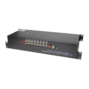 1 Pair 16 Canali Digital Video Converter Ottico In Fibra Ottica Video Trasmettitore e Ricevitore 16CH + RS485 Dati - Product Image 4