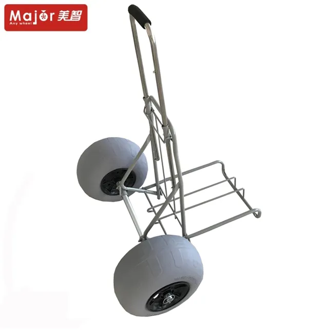 Pieghevole tavola da surf rimorchio spiaggia carrello della spesa ruota pesca trolley inflatabler carrello spiaggia con il grande palloncino