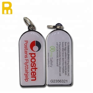 Portachiavi con codice Qr unico personalizzato portachiavi con codice a barre in metallo creativo portachiavi con numero ID