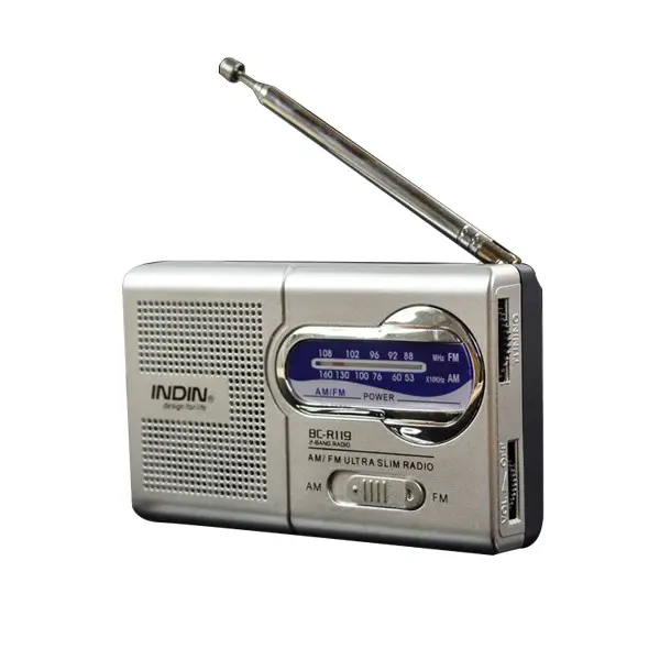 Распродажа, Мини Классический радиоприемник со светодиодной подсветкой, портативное радио am, fm