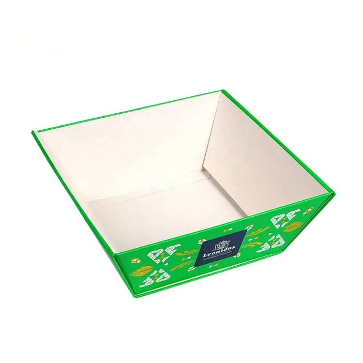 Высокое качество Рождественский подарок упаковочная корзина на заказ бумажная коробка лоток пищевая упаковка Картонный Лоток