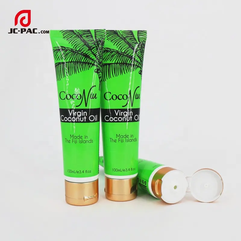 HDPE Skincare Bule Satin Sleep Eyemask OEM Manufacturer Shampoo Tube 100 ml Squeeze Plastic Tube Packaging with Flip Cap