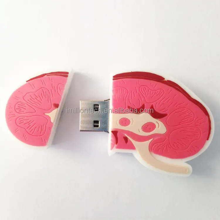 ¡El mejor precio! ¡regalos de cooperación! Pen Drive USB 2,0 de riñón para promoción, logotipo personalizado excelente dispositivo de almacenamiento USB