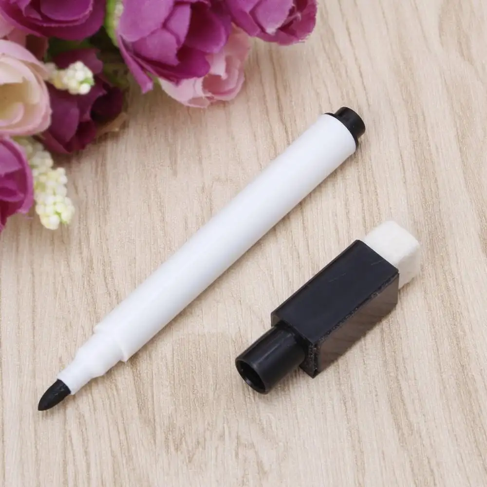 Magnetische Whiteboard Pen Uitwisbare Droog White Board Markers Magneet Ingebouwde Gum Kantoor Schoolbenodigdheden