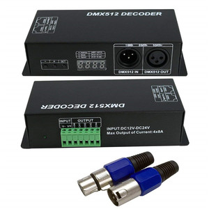 DMX 512 Digital Display Decoder, Dimmen Treiber DMX512 Controller für LED RGBW Band Streifen Licht RJ45 Anschluss DC12-24V 20A - Product Image 6
