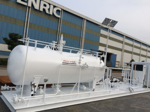 10 Metric Ton 20m3 GB <strong>lpg</strong> Gas Filling Skid with Pump for Cylinder Plant