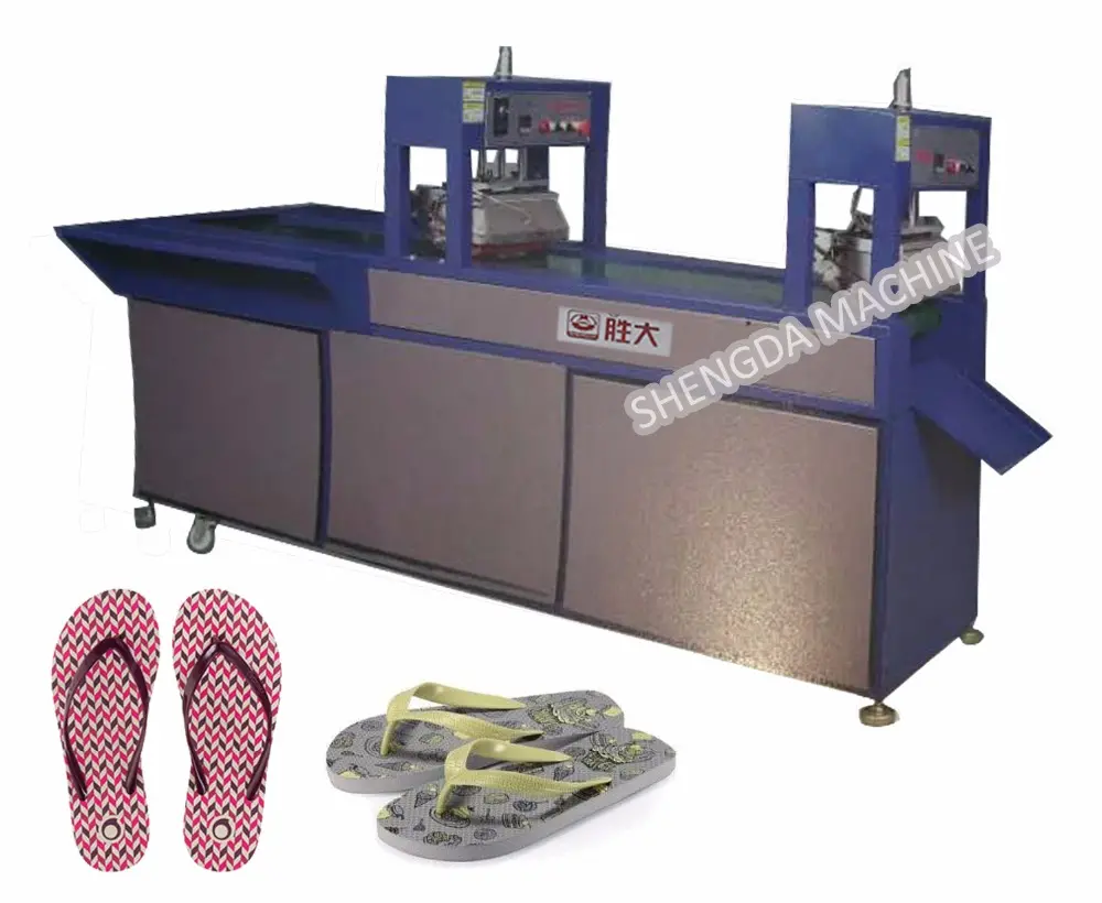 2D-Transferdruckmaschine für die Herstellung von EVA Slippers Slides, 2D-Transferdruckmaschine mit EVA Slipper-Sohle.