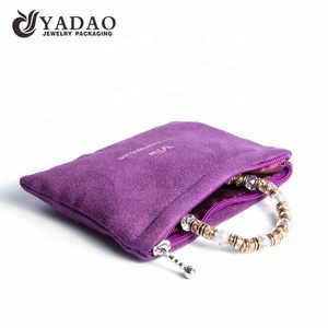 New Custom Velvet Well Designed Durable Creative Jewelry Suede <strong>Pouch</strong> Zipper <strong>Pouch</strong> - Product Image 6