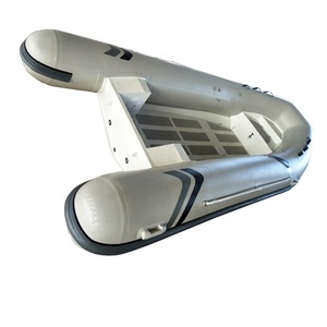 420cm Welded Deep <strong>V</strong> Aluminum Hull Sport Console Rib Inflatable Boat with <strong>PVC</strong> or Hypalon <strong>Tube</strong> Semi-Rigid for Rowing - Product Image 1