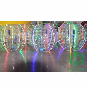 Ticari şişme insan kabarcık topu <span class=keywords><strong>LED</strong></span> ışık tampon topu açık veya kapalı aktivite satılık