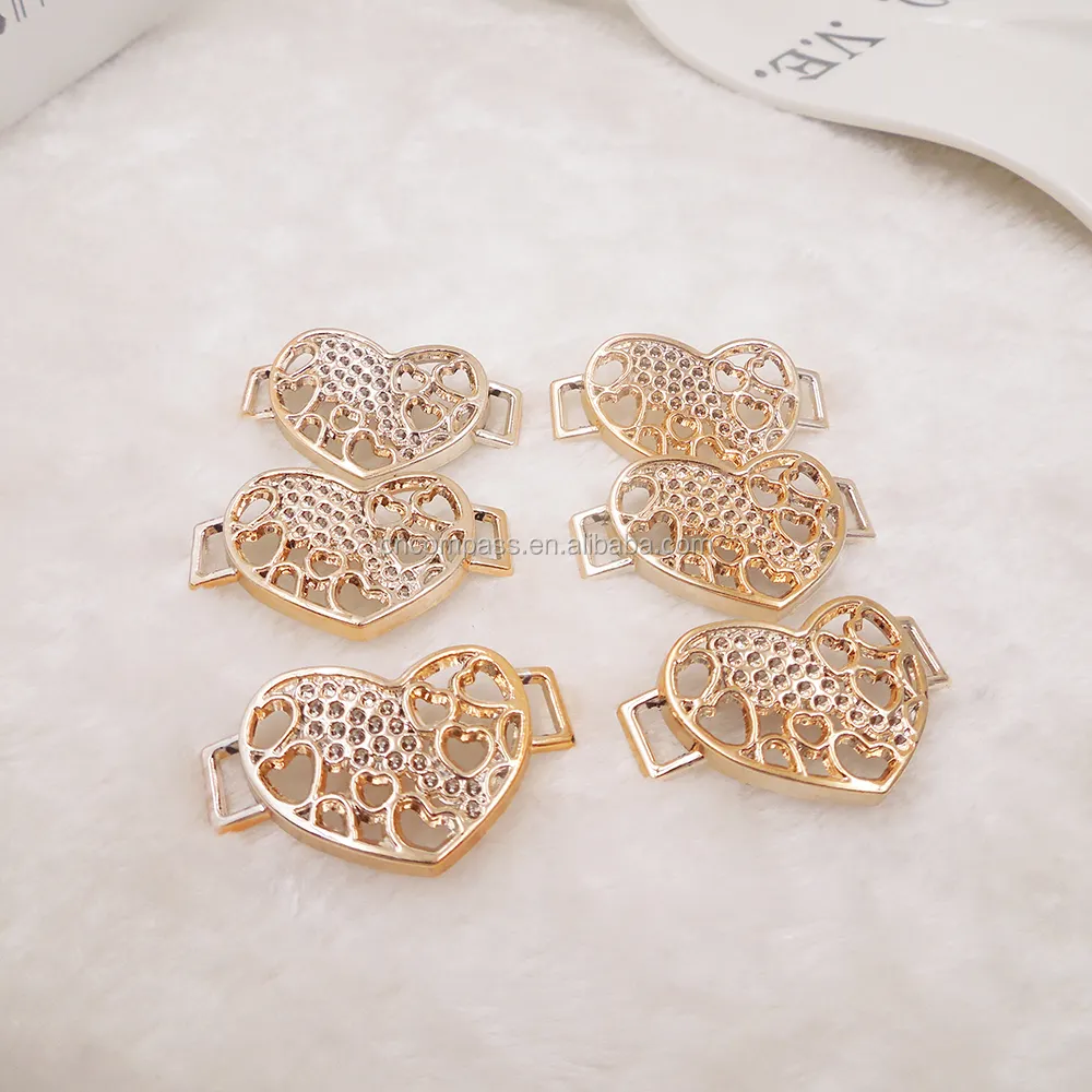 colorful arrow gold buckles nice heart ribbon buckle rope slider apparel accessories Headband Hair Clip DIY accessories