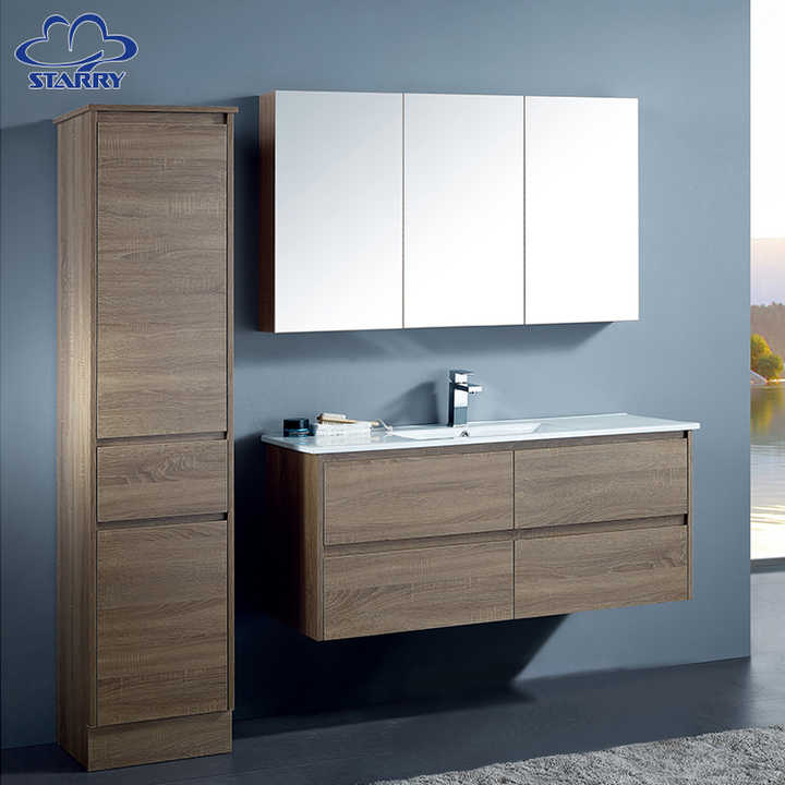 Italian Style Classic Hotel Bathroom Wood Vanity Cabinets Bath Vanity Set Bathroom Furniture with Bathroom Sink