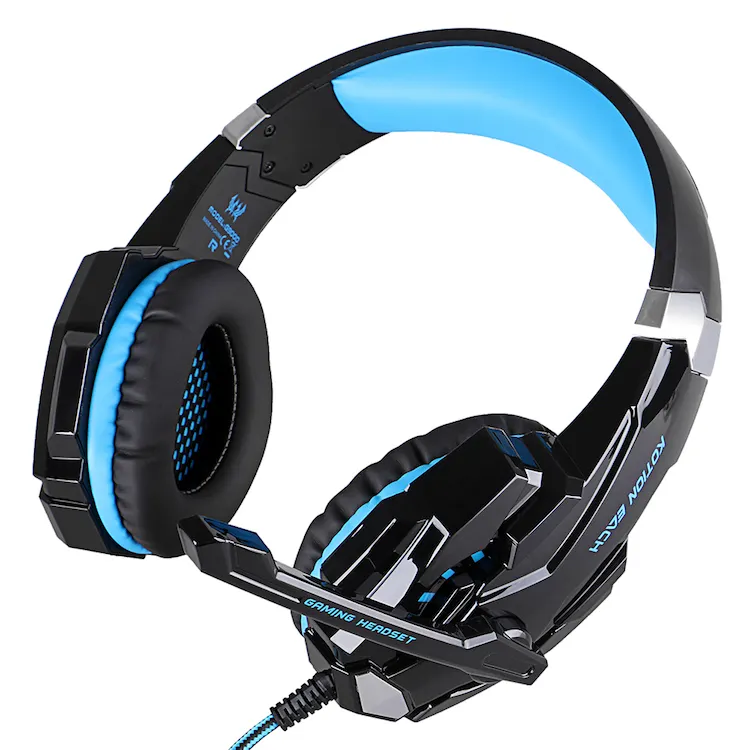 KOTION EACH Tai Nghe Chơi Game Tai Nghe Với Microphone Stereo Tai Nghe Gamer Headphone Cho Máy Tính Tai Nghe Big Gaming Tai Nghe