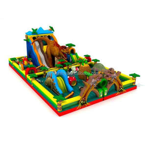 Sıcak satış dinozor tema şişebilen eğlenceli şehir, şişme jurassic eğlence parkı - Product Image 1