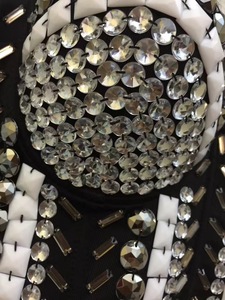 Artı boyutu kadın Tank üstleri şık Bling Shining Diamonds boncuk kadınlar kızlar korse iç çamaşırı iç çamaşırı bayan seksi iç çamaşırı