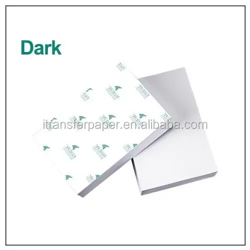 Dark heat transfer paper for heat transfer printing dark fabric using inkjet printer