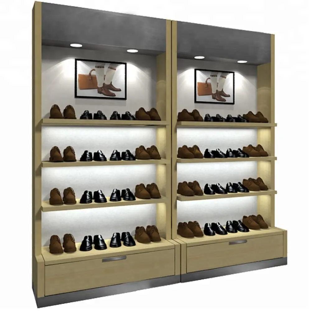 Design personalizzato dell'esposizione dello scaffale di scarpe