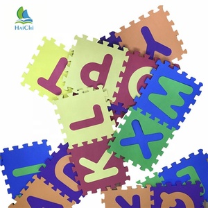 60cmX60cmサイズ<span class=keywords><strong>ABC</strong></span>マットEVAフォーム滑り止めフォームジグソーパズルフロアプレイマット