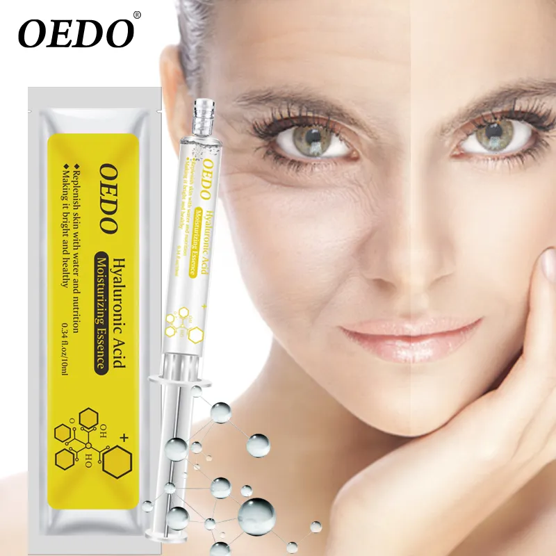 OEDO Shrink Pores Gold Hyaluronic Acid liquid Moisturizing Face Serum Whitening Plant Skin Care Anti Aging Anti Wrinkle Cream