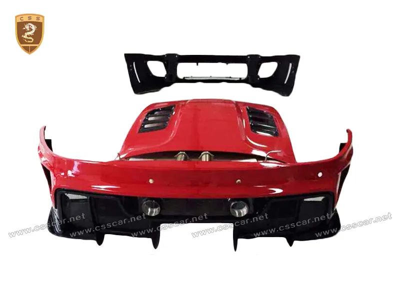 Top sale vosteiner style rear bumper for ferrari 458